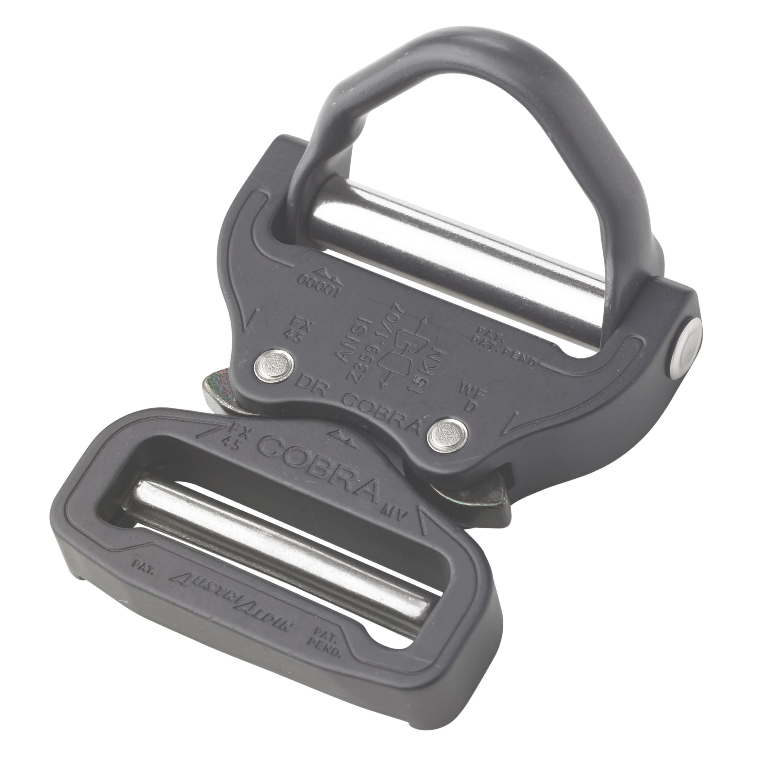 Aluminum Buckle COBRA® PRO STYLE with Double-side Metal Tri-glide